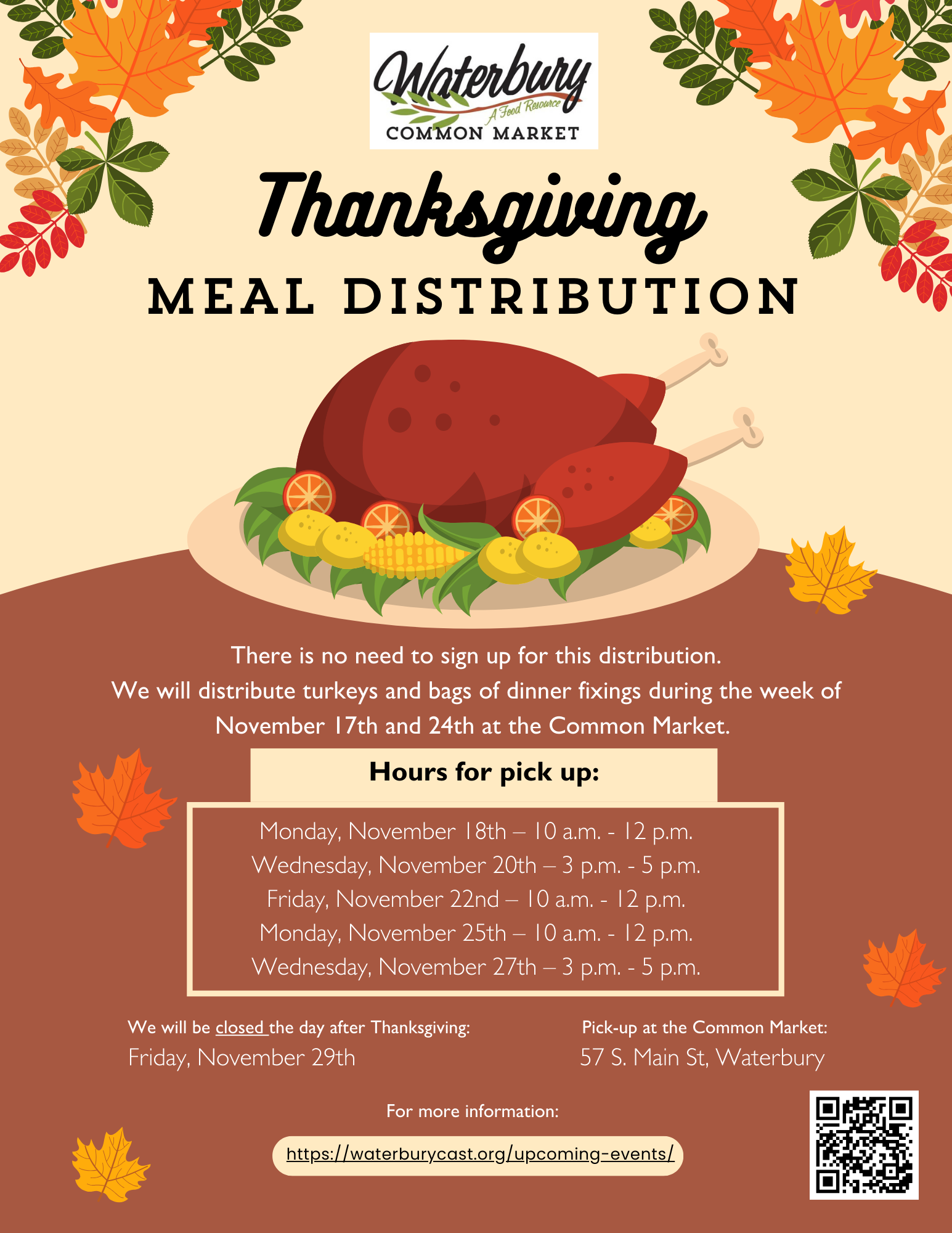 2024 Thanksgiving Meal Distribution Flyer